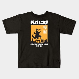 Kaiju Stomping Through Tokyo Kids T-Shirt